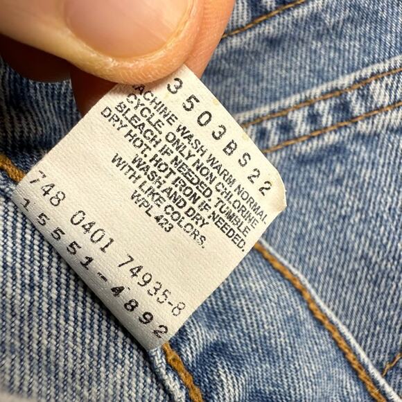 Vintage Levis Jeans Women's 12 Fits 30x33 Relaxed Tapered 550 Light Wash y2k - Picture 11 of 13